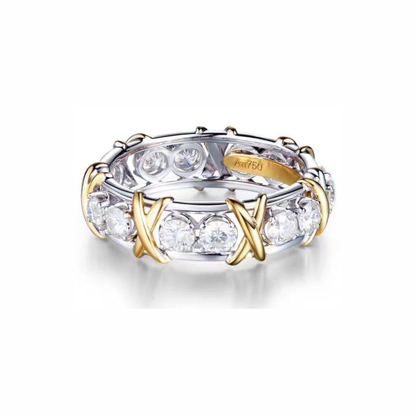 Lab diamonds Ring (47)- Sixteen round-cut diamond ring